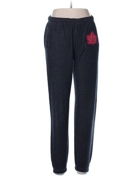 Roots Dark Gray Jogger Pants with Red Maple Leaf and CANADA Patch